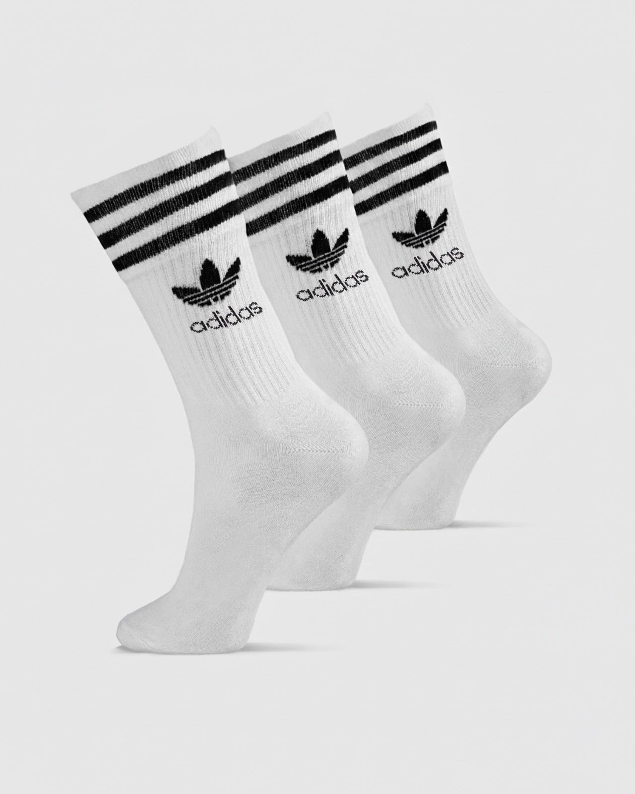 Unisex Mid Cut Crew Socks 3 Pairs